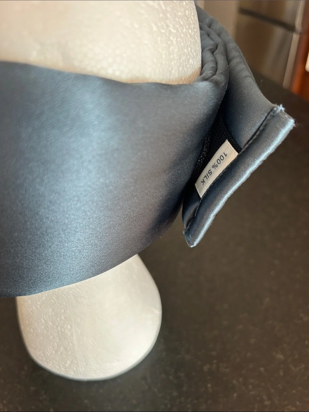 Blue Silk Sleep Mask - Brand